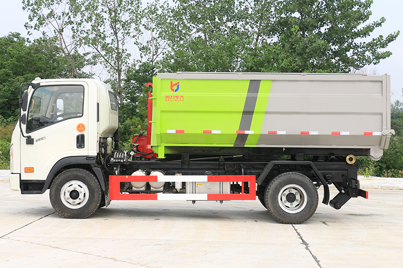國六大運 藍牌 6方 套臂垃圾車{i}