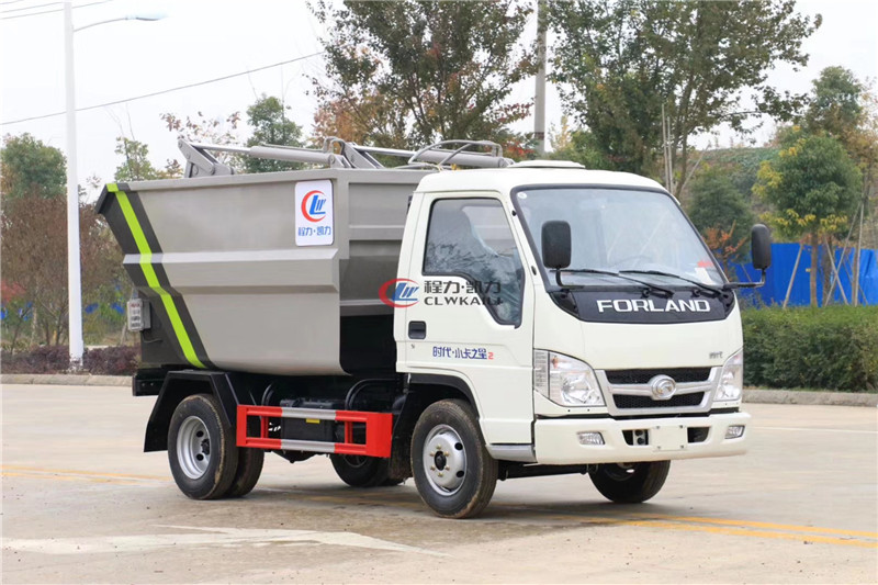 國六福田3方無泄漏壓縮垃圾車{i}