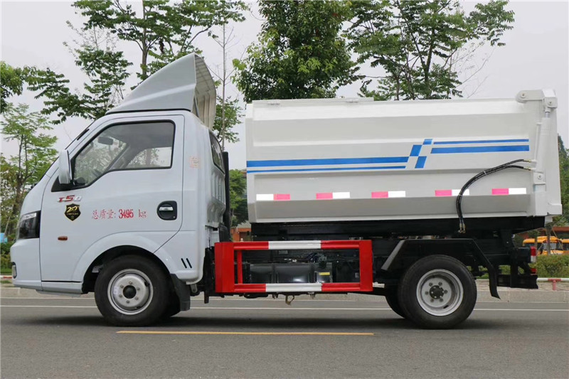 國六途逸藍牌4方側裝壓縮垃圾車{i}