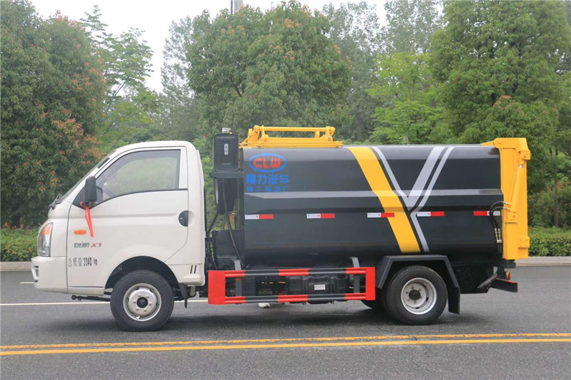 國六凱馬3.5方側裝壓縮垃圾車{i}
