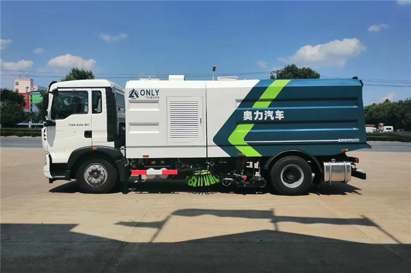 國六重汽T5G 16噸（9水/7塵）洗掃車{i}