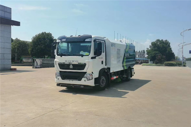 國六重汽T5G 16噸（9水/7塵）洗掃車{i}