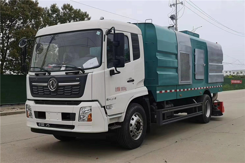 國六東風天錦10噸（2水/8塵）吸塵車{i}