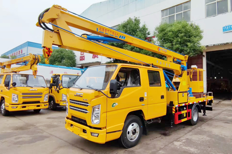 江鈴順達(國六)16米高空作業車（黃牌，折疊臂）{i}